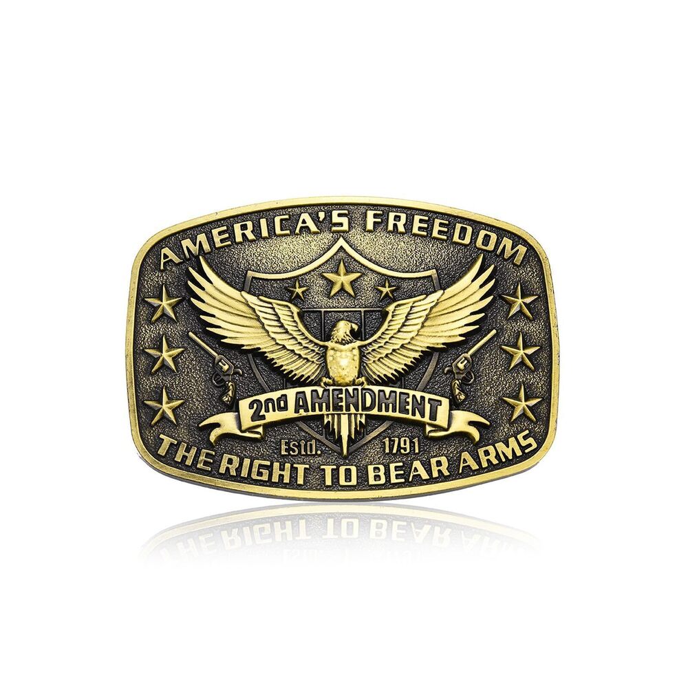 9276 MASOP Western Belt Buckle American Freedom Belt Buckles Cowboy Cowgirl